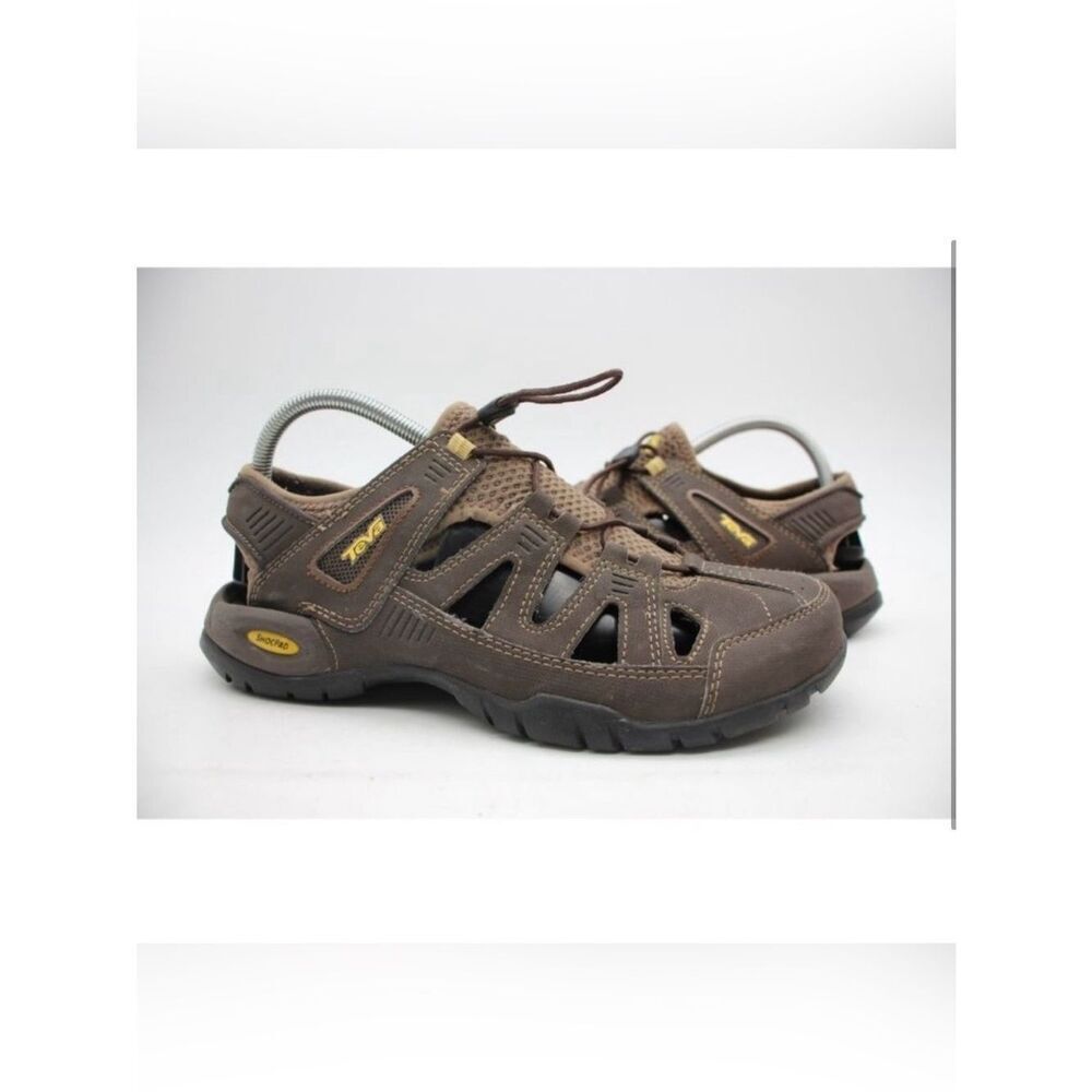 Teva Brown Adjustable Sports Hiking Waterproof Slip On Performance Sandal